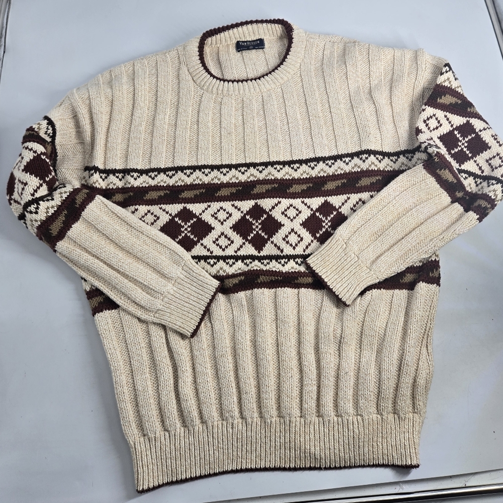 Van Heusen Retro Crewneck Sweater XL